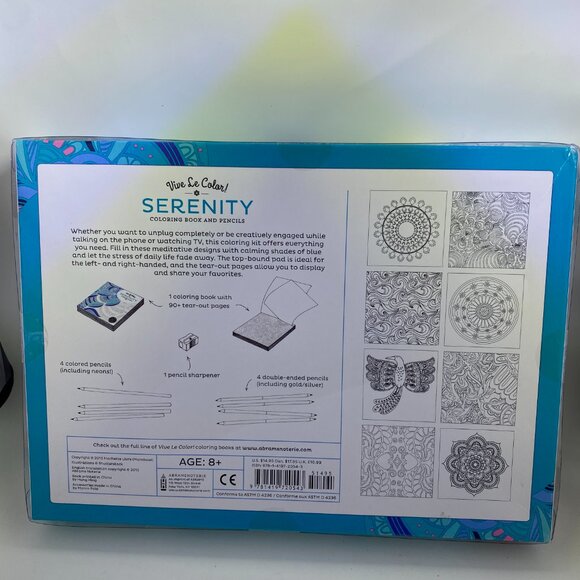 Vive Le Color! Serenity Coloring Book & Pencils - Picture 2 of 10